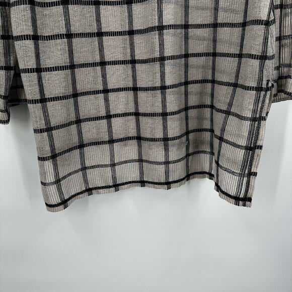 John Mark Shirt Top Womens Small Beige Boxy Knit Minimalist Casual Flowy - Picture 5 of 13